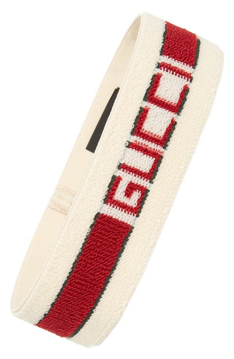 gucci logo striped headband|authentic gucci headband for sale.